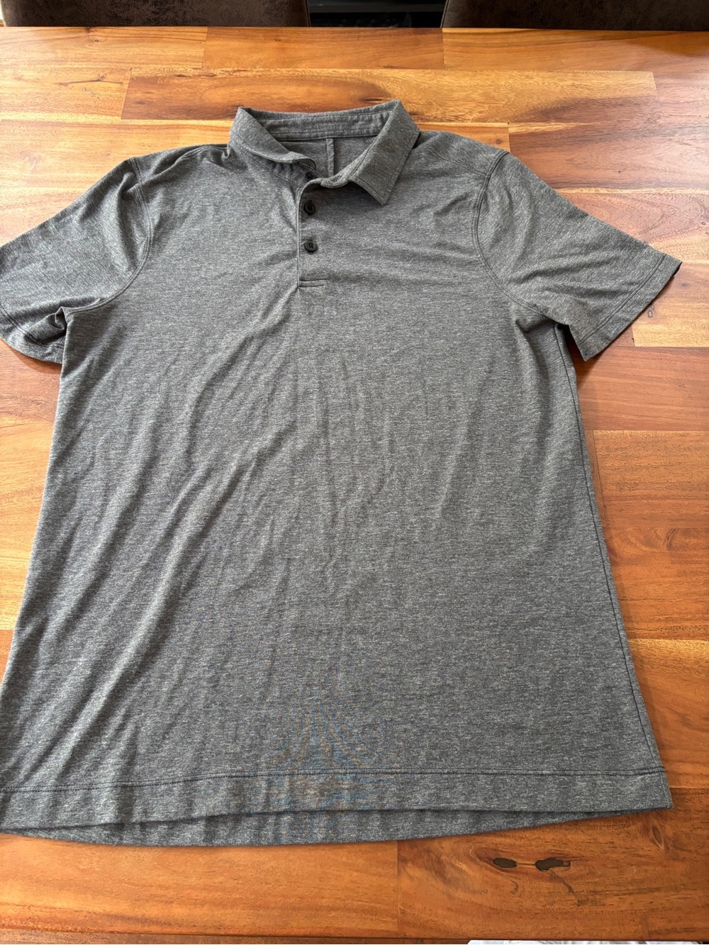 Lululemon Gray Heather Polo Shirt - Size Large*